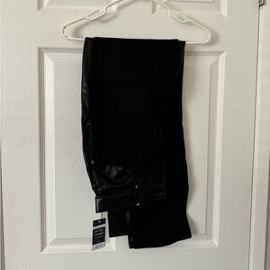 Abercrombie & Fitch Black Jeans 90’s Straight Ultra High Rise Faux Leather